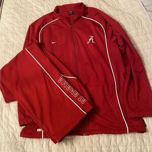 Vintage Crimson Tide Nike XL Jacket & Pants Set